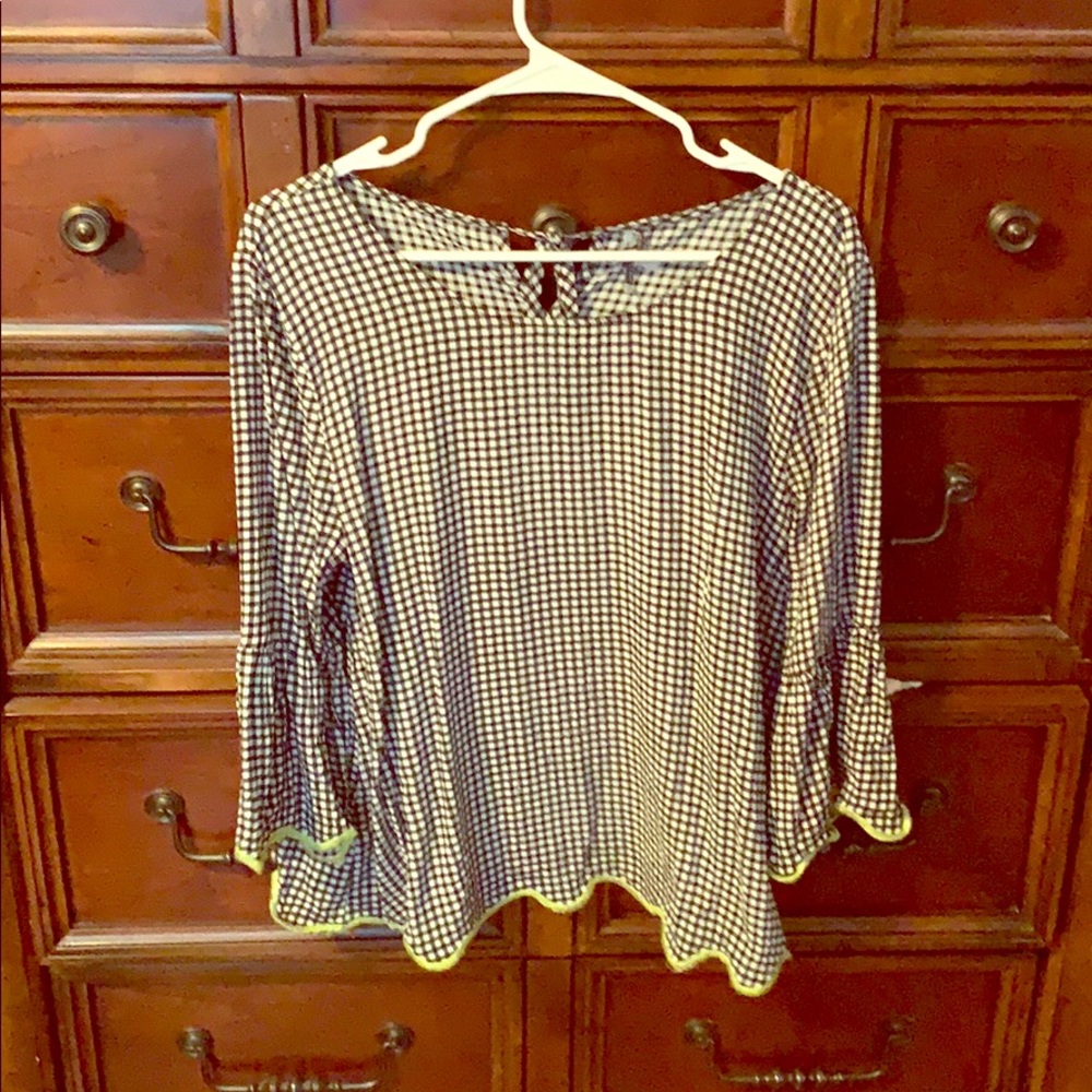 See and be Seen gingham check top